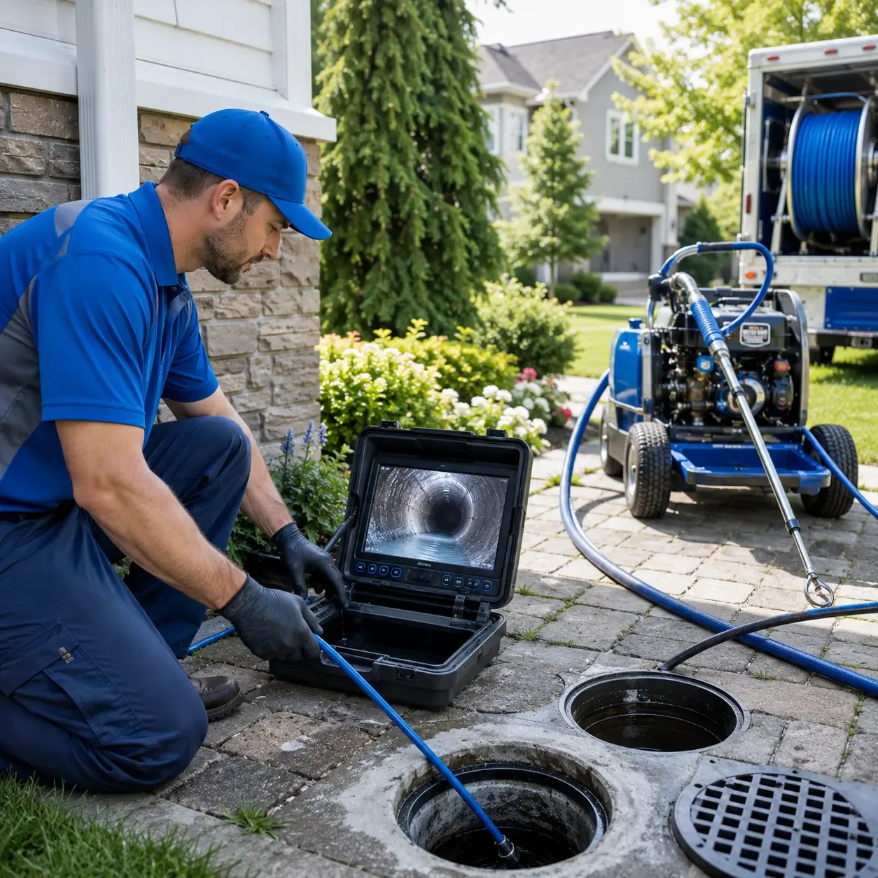 Outdoor drain cleaning professionals serving Valley View, PA
